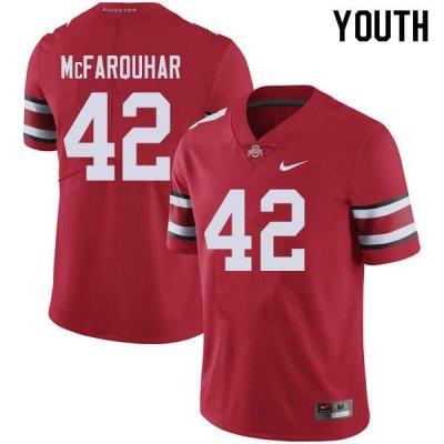 Youth Ohio State Buckeyes #42 Lloyd McFarquhar Red Nike NCAA College Football Jersey Freeshipping JKJ0344ZF